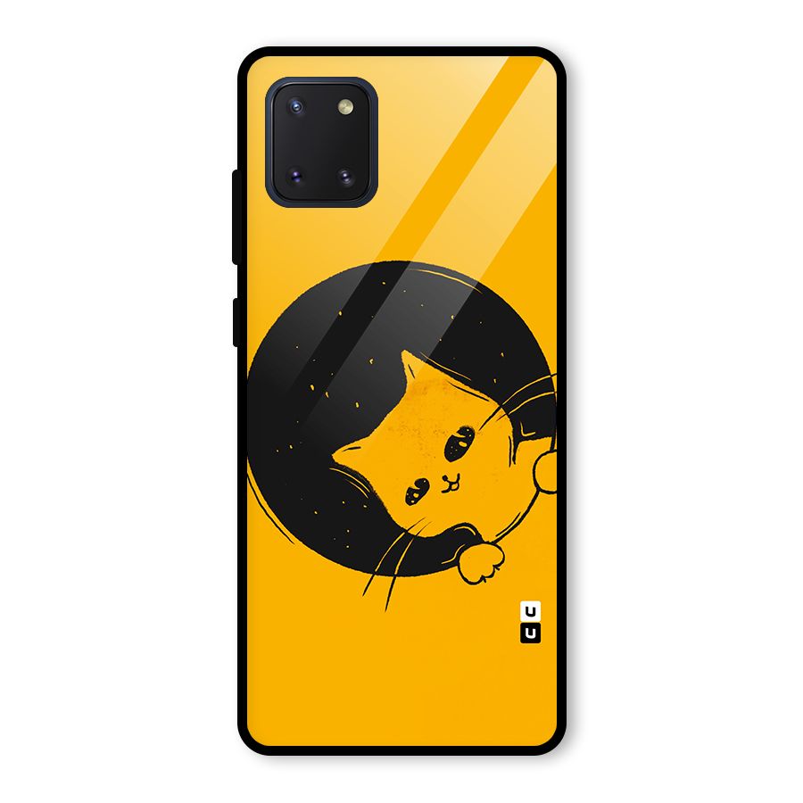 Space Cat Glass Back Case for Galaxy Note 10 Lite