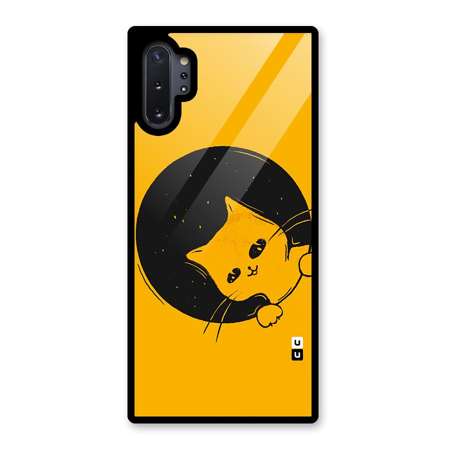 Space Cat Glass Back Case for Galaxy Note 10 Plus