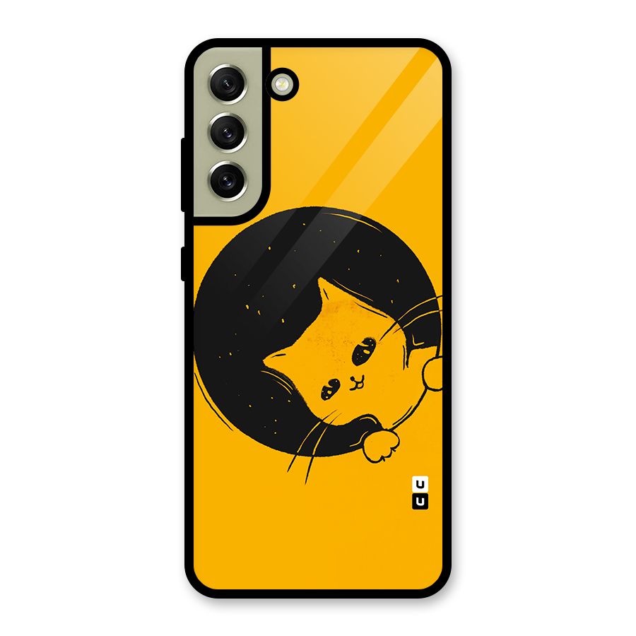 Space Cat Glass Back Case for Galaxy S21 FE 5G