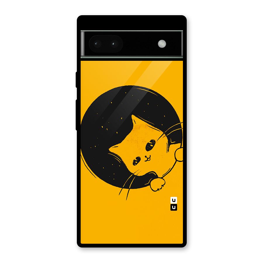 Space Cat Glass Back Case for Google Pixel 6a