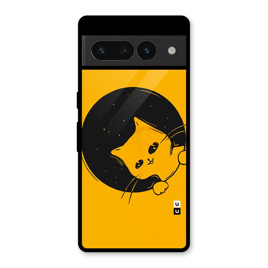 Space Cat Glass Back Case for Google Pixel 7 Pro