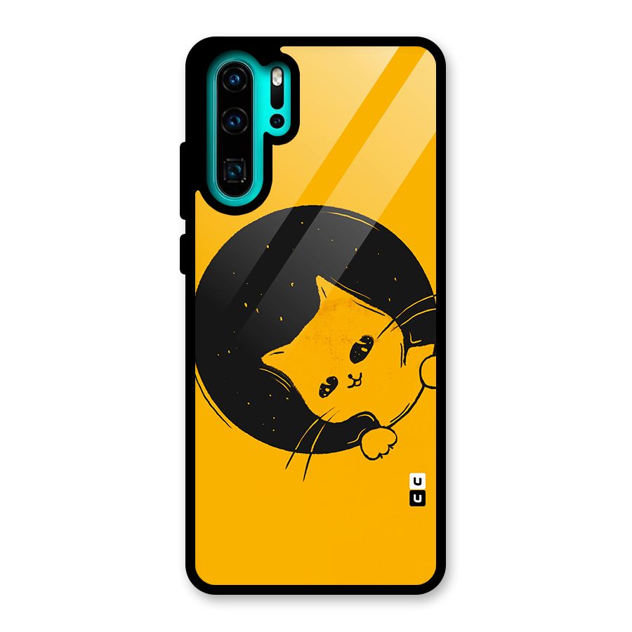 Space Cat Glass Back Case for Huawei P30 Pro