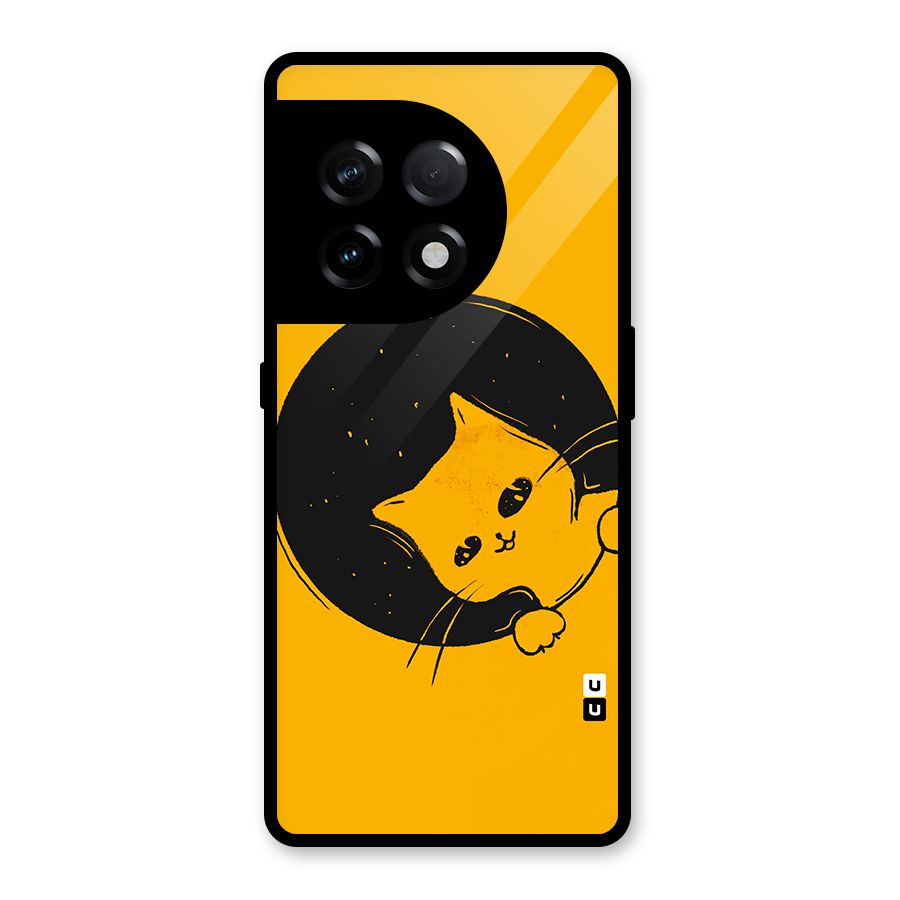 Space Cat Glass Back Case for OnePlus 11R