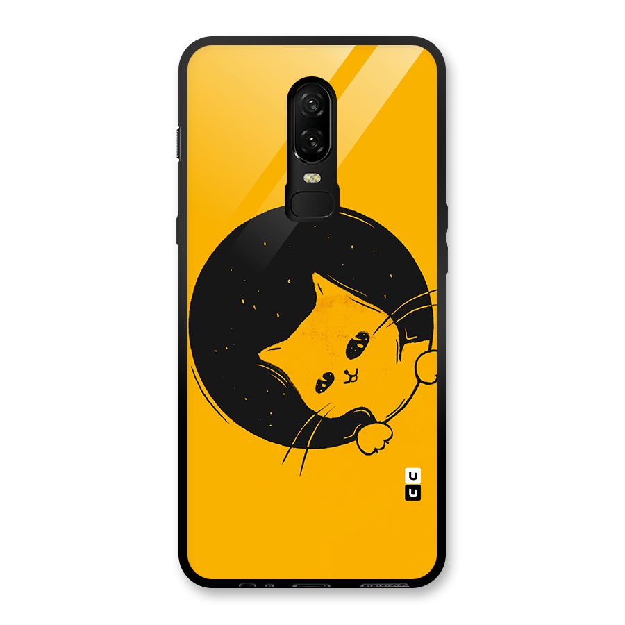 Space Cat Glass Back Case for OnePlus 6