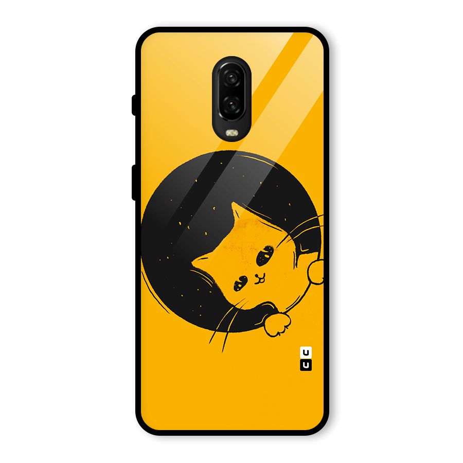 Space Cat Glass Back Case for OnePlus 6T