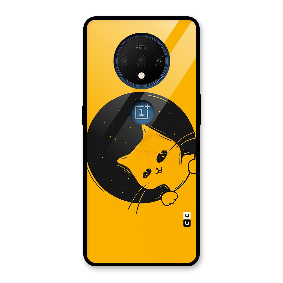 Space Cat Glass Back Case for OnePlus 7T