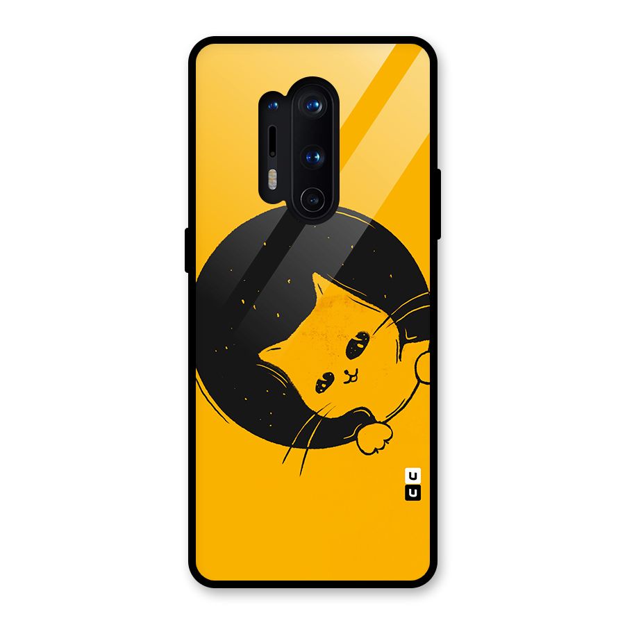 Space Cat Glass Back Case for OnePlus 8 Pro