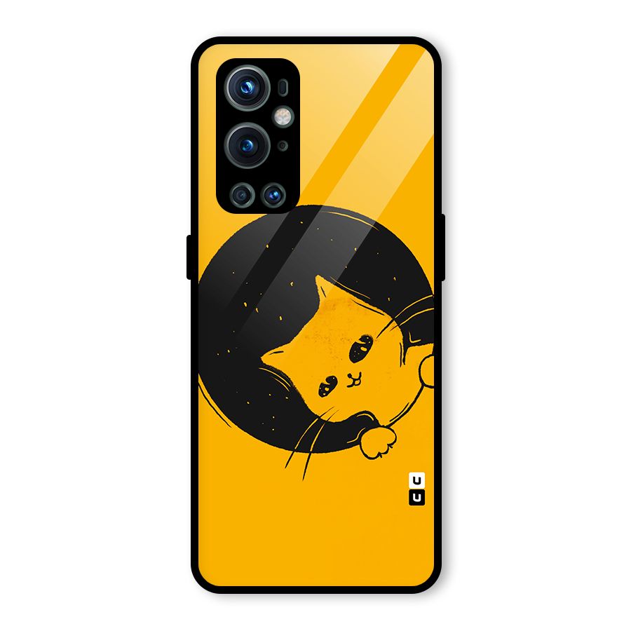 Space Cat Glass Back Case for OnePlus 9 Pro