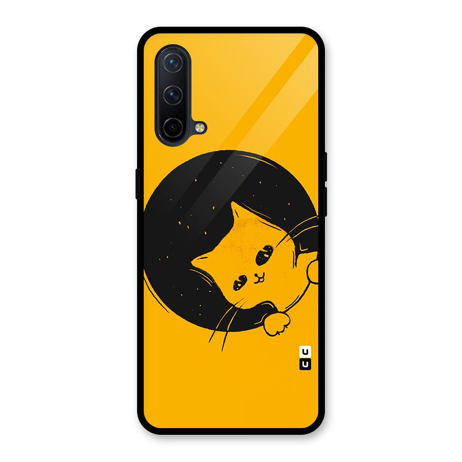 Space Cat Glass Back Case for OnePlus Nord CE 5G