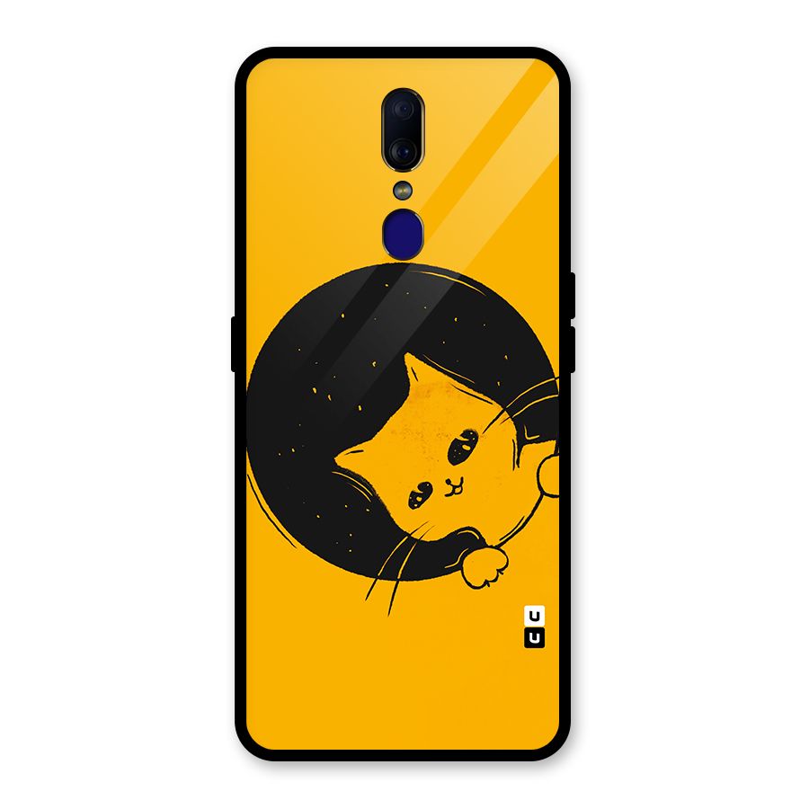 Space Cat Glass Back Case for Oppo F11