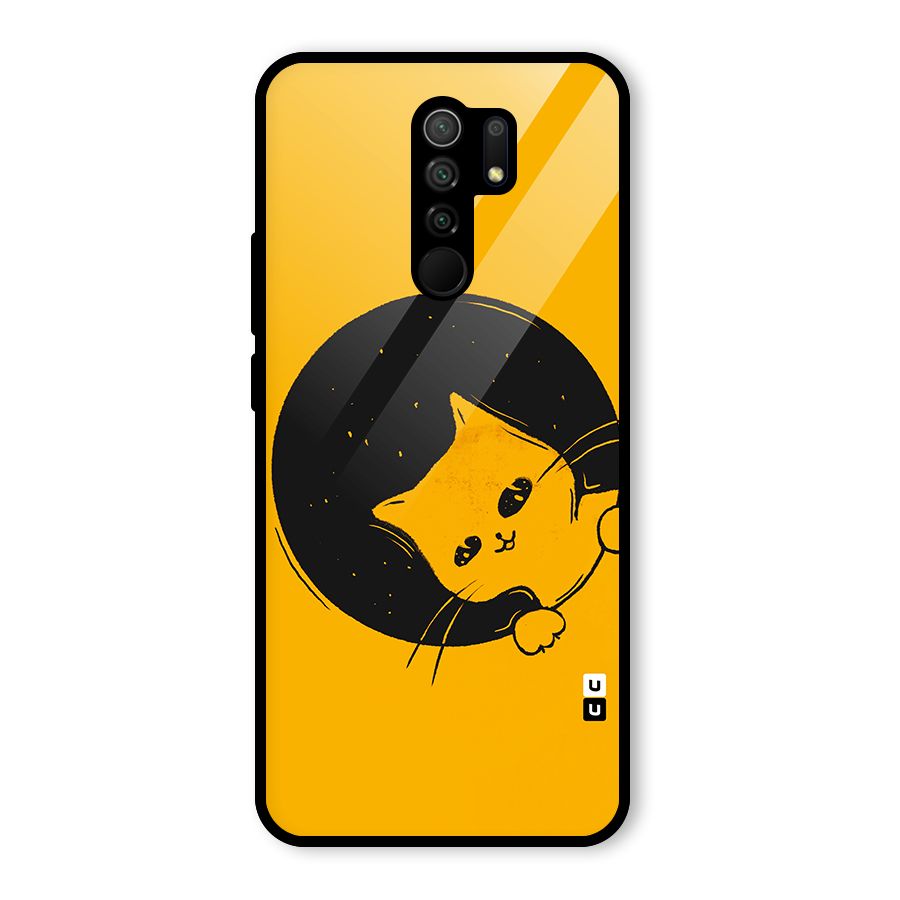 Space Cat Glass Back Case for Poco M2