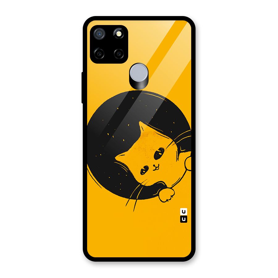 Space Cat Glass Back Case for Realme C12