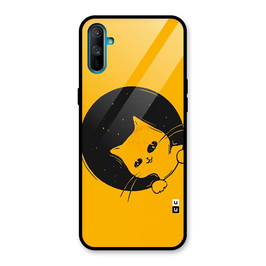 Space Cat Glass Back Case for Realme C3