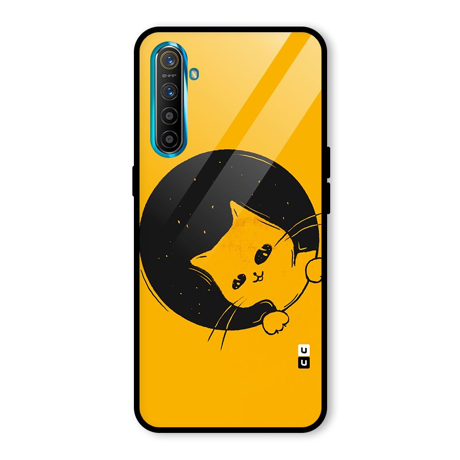 Space Cat Glass Back Case for Realme X2