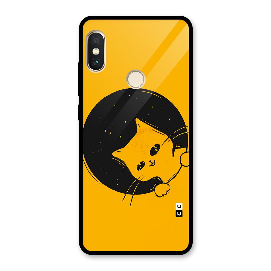 Space Cat Glass Back Case for Redmi Note 5 Pro