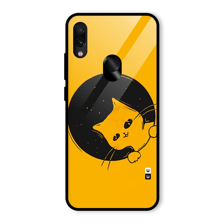 Space Cat Glass Back Case for Redmi Note 7 Pro