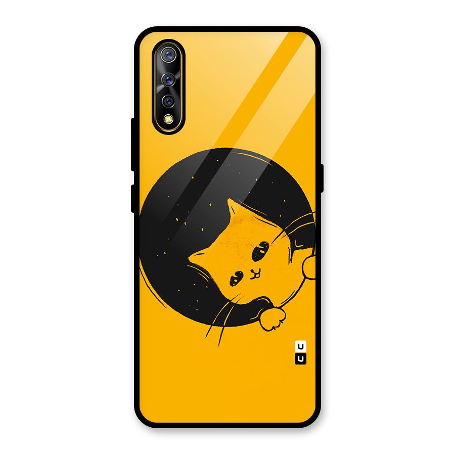 Space Cat Glass Back Case for Vivo S1