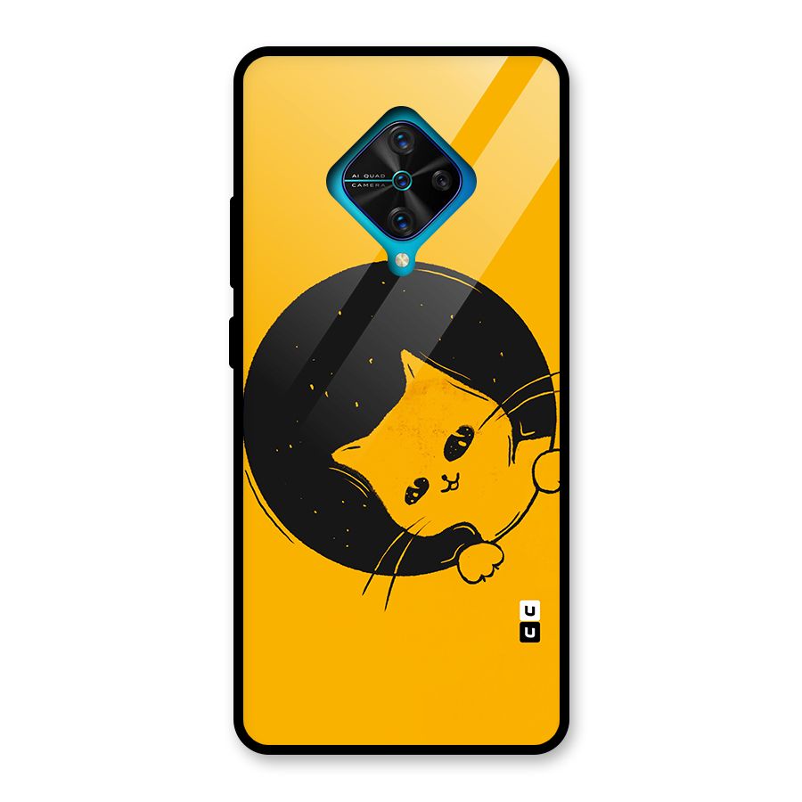 Space Cat Glass Back Case for Vivo S1 Pro