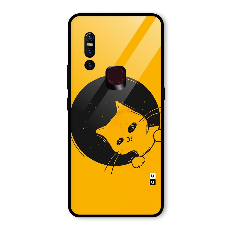 Space Cat Glass Back Case for Vivo V15
