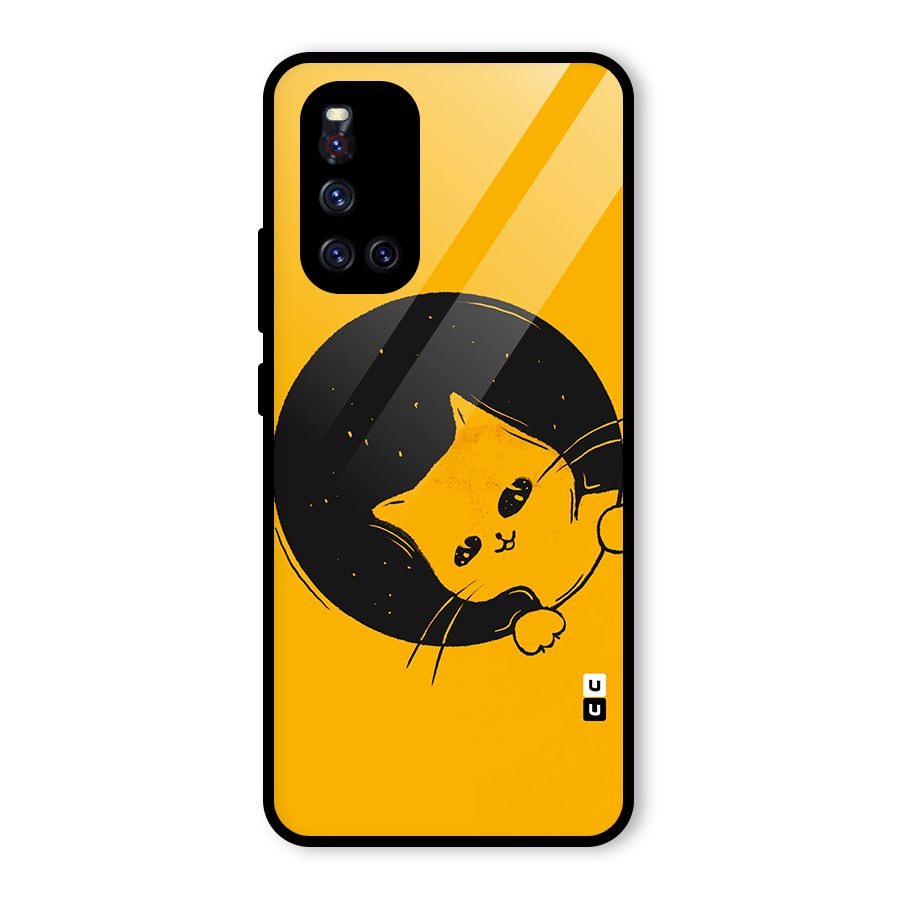 Space Cat Glass Back Case for Vivo V19