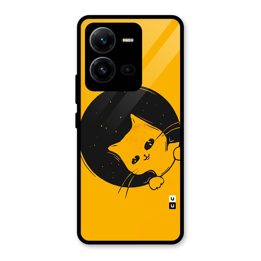 Space Cat Glass Back Case for Vivo V25