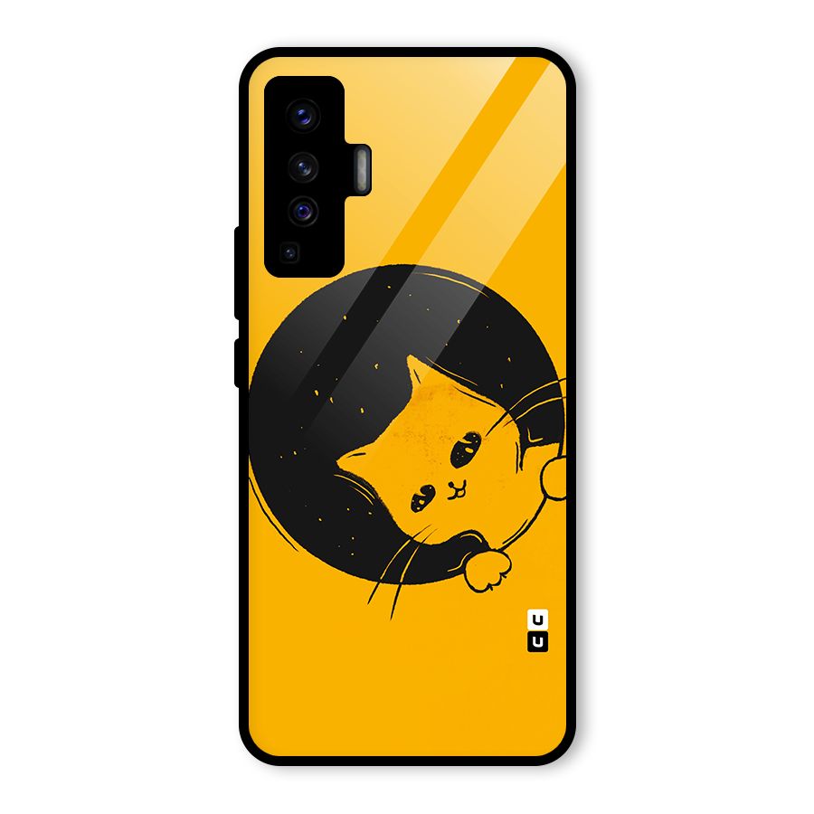 Space Cat Glass Back Case for Vivo X50