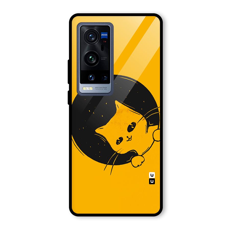 Space Cat Glass Back Case for Vivo X60 Pro Plus