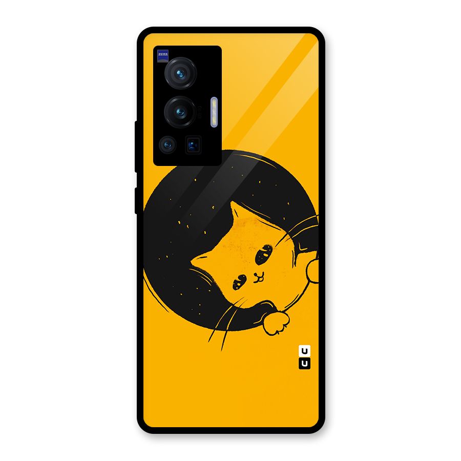 Space Cat Glass Back Case for Vivo X70 Pro