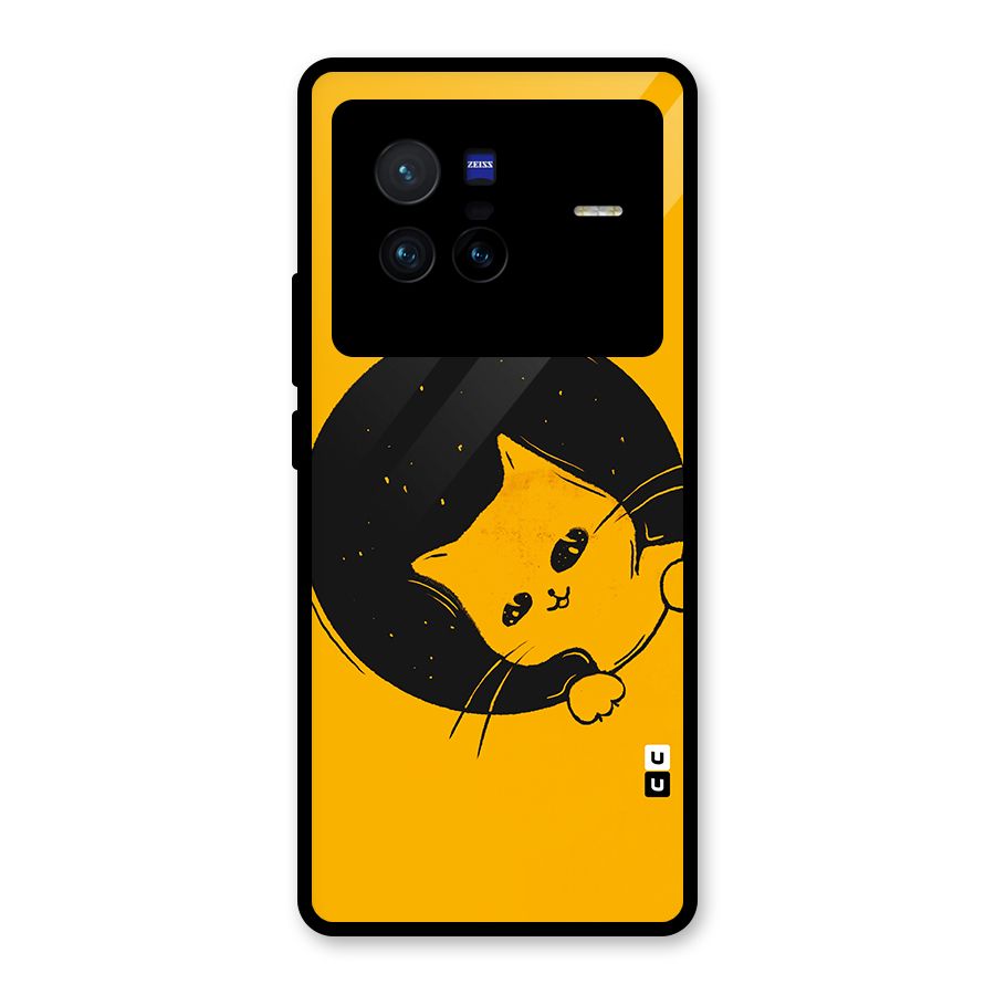 Space Cat Glass Back Case for Vivo X80