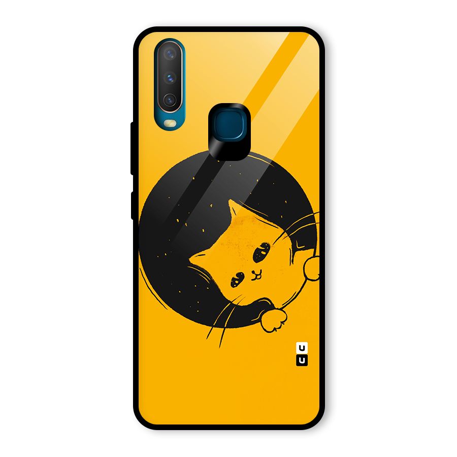 Space Cat Glass Back Case for Vivo Y12