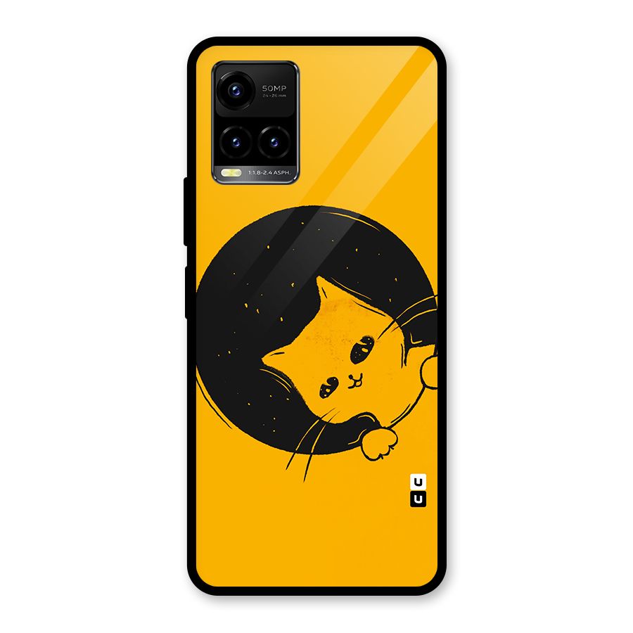 Space Cat Glass Back Case for Vivo Y21T