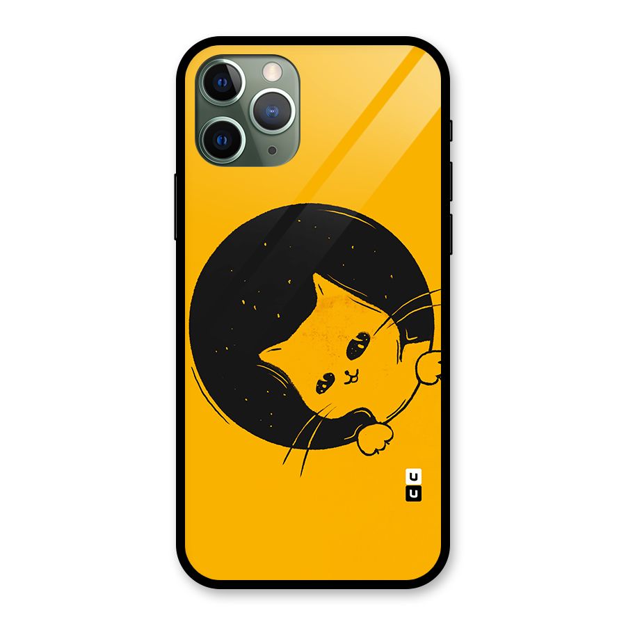 Space Cat Glass Back Case for iPhone 11 Pro