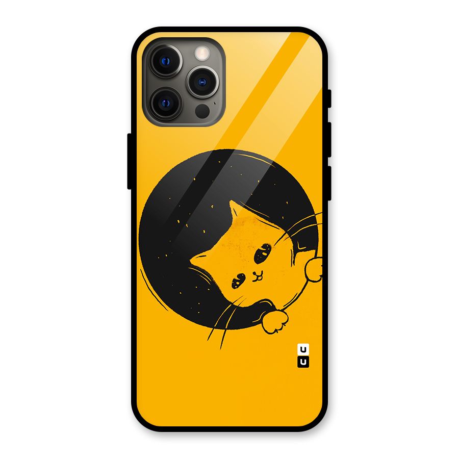 Space Cat Glass Back Case for iPhone 12 Pro Max