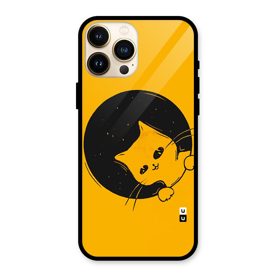 Space Cat Glass Back Case for iPhone 13 Pro Max