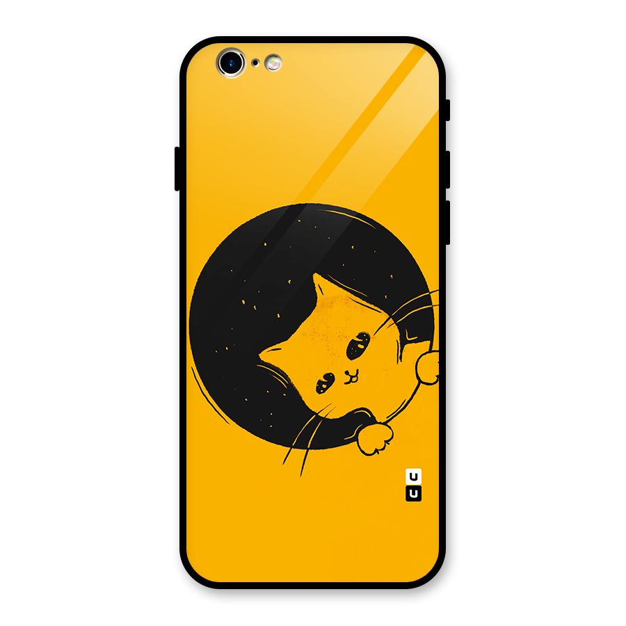 Space Cat Glass Back Case for iPhone 6 6S
