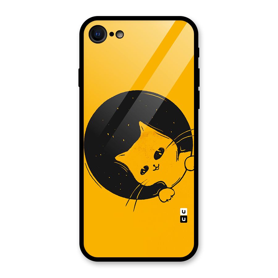 Space Cat Glass Back Case for iPhone 7