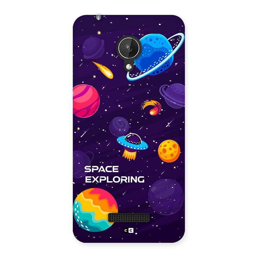 Space Exploring Back Case for Canvas Spark Q380