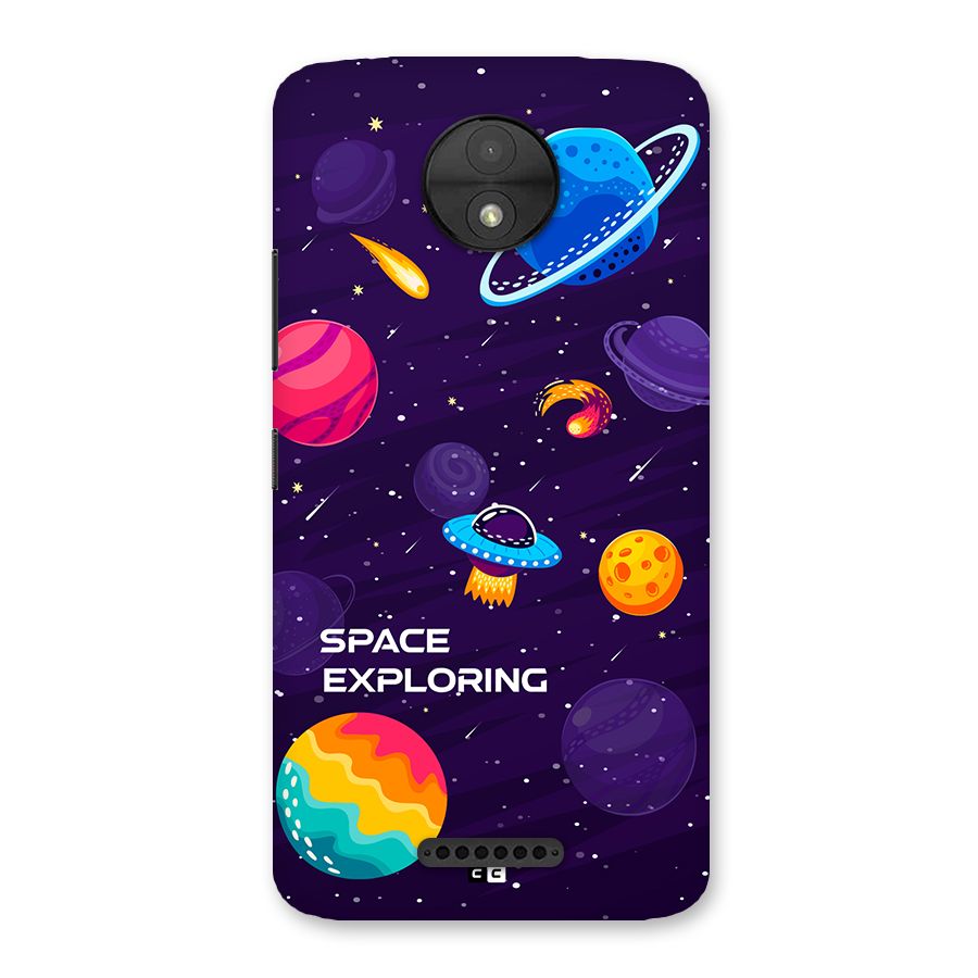 Space Exploring Back Case for Moto C