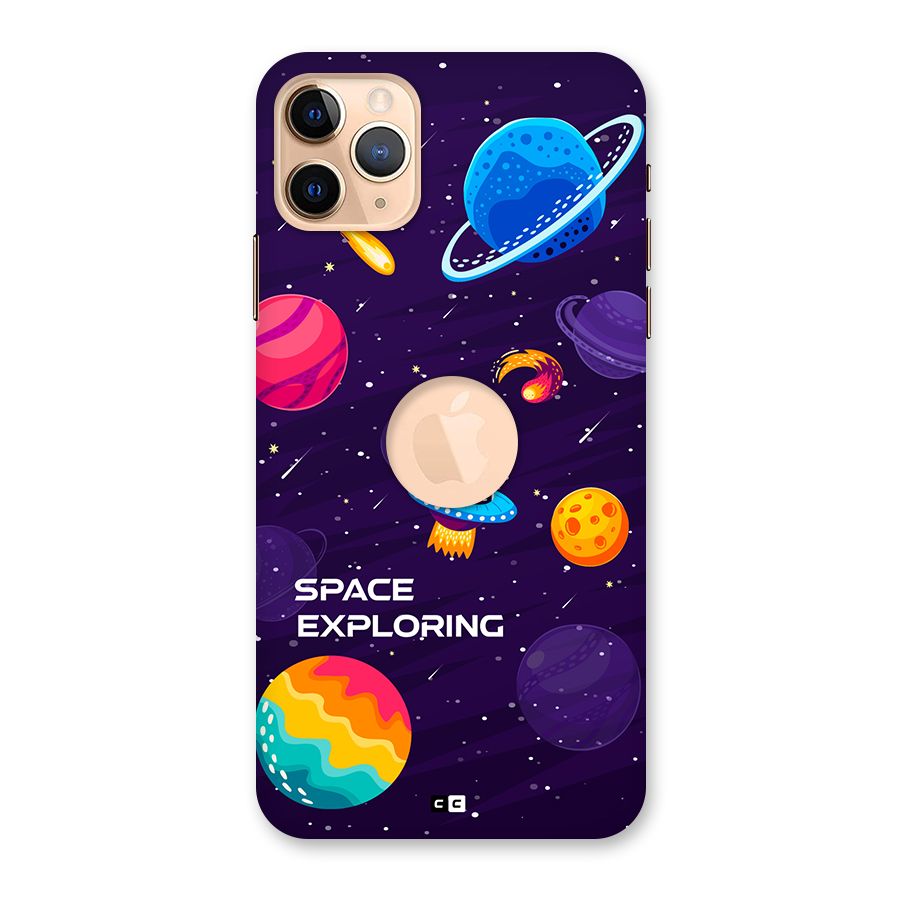 Space Exploring Back Case for iPhone 11 Pro Max Logo Cut