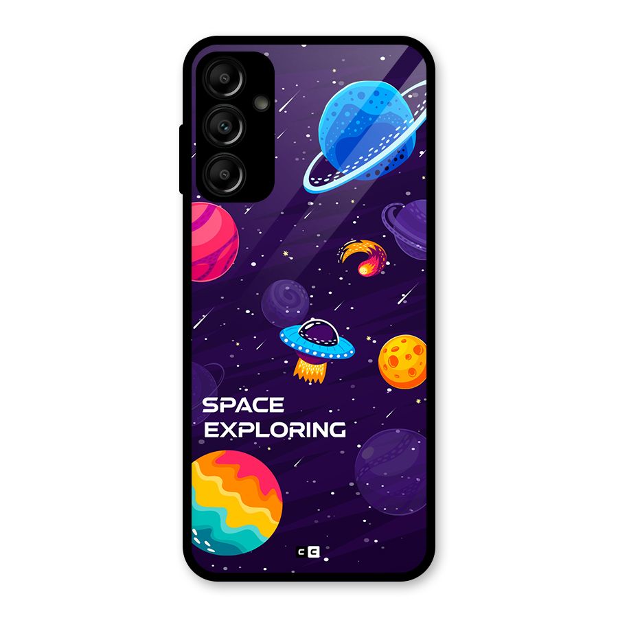 Space Exploring Glass Back Case for Galaxy A14 5G