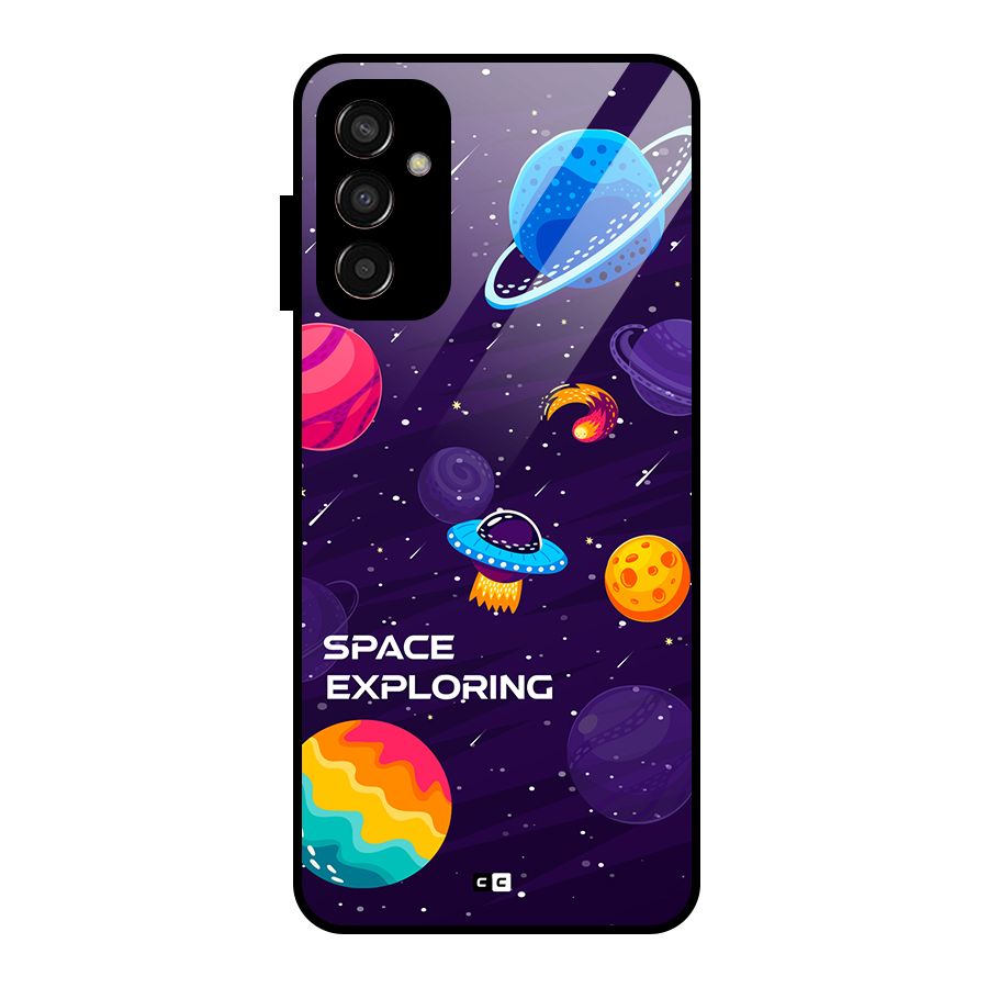 Space Exploring Glass Back Case for Galaxy F13