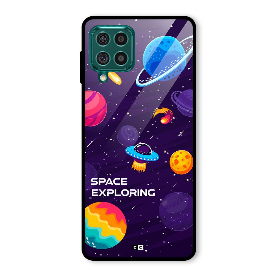 Space Exploring Glass Back Case for Galaxy F62