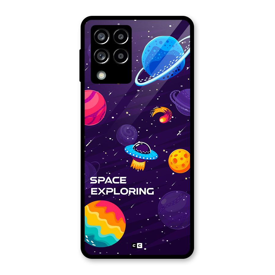Space Exploring Glass Back Case for Galaxy M53 5G