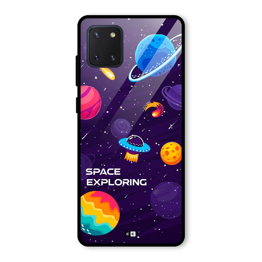 Space Exploring Glass Back Case for Galaxy Note 10 Lite