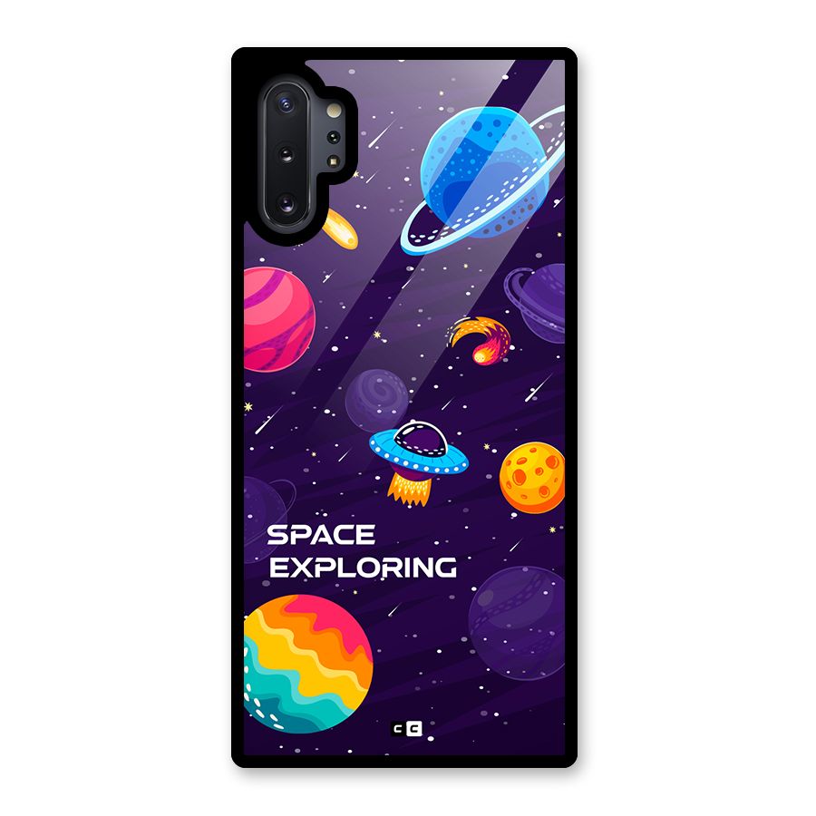 Space Exploring Glass Back Case for Galaxy Note 10 Plus