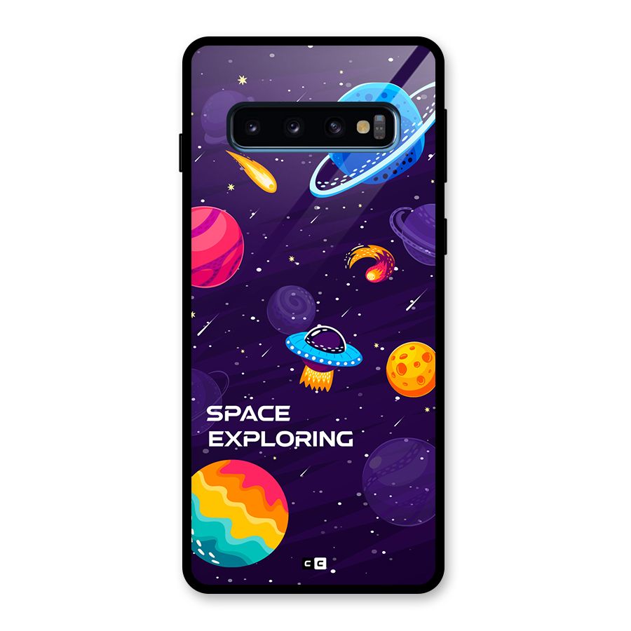 Space Exploring Glass Back Case for Galaxy S10