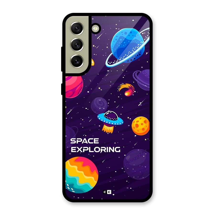 Space Exploring Glass Back Case for Galaxy S21 FE 5G