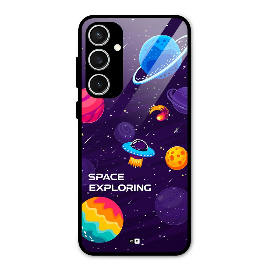 Space Exploring Glass Back Case for Galaxy S23 FE