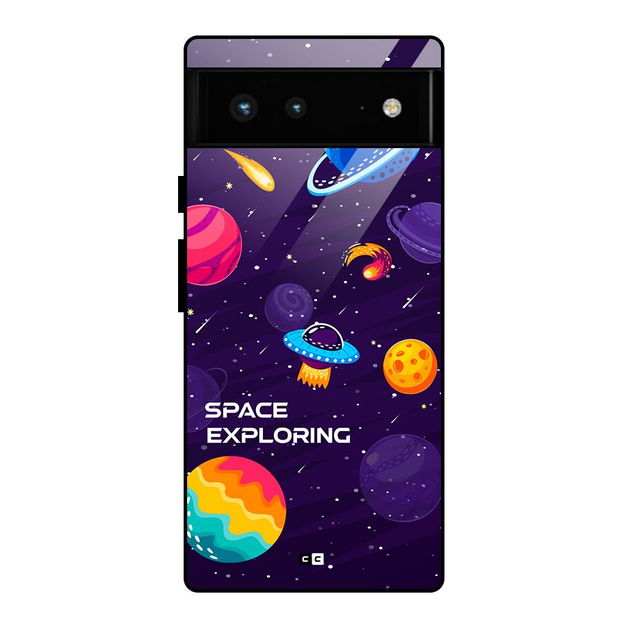 Space Exploring Glass Back Case for Google Pixel 6