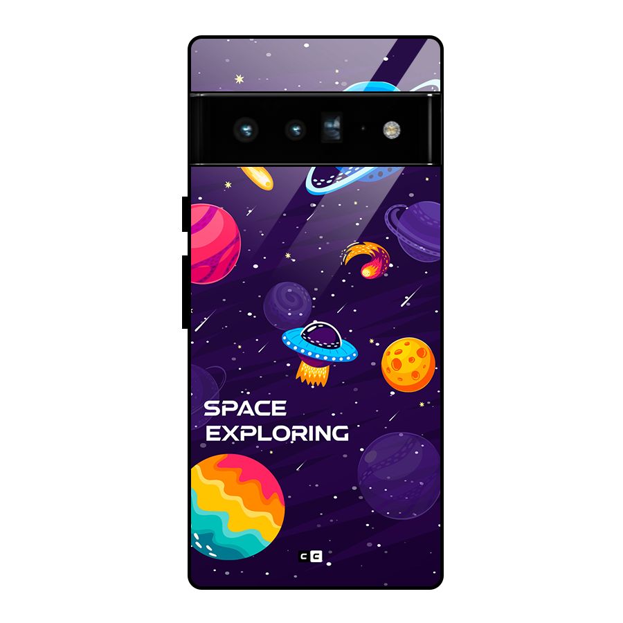 Space Exploring Glass Back Case for Google Pixel 6 Pro
